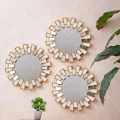 Multiple Mirror Home Decoration & Gift Plastic & Mirror Material Good Look New Design 3 Pcs Available. 