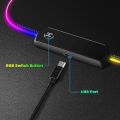 Small RGB Gaming Mousepad - Gaming Mousepad With 10 Lighting Modes Branded USB Cable - 340 x245 mm. 