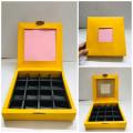 Gift Box (8x8x1.5 inches) with customized logo print and inside message (1Box). 