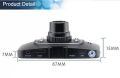 SENWOW Dash Cam 1080P Full HD Car Camera 2.7” LCD Driving Video 3-Lane Wide Angle 4 IR LED Dashboard DVR Built in G-Sensor, Loop Recording, Night Vision, Motion Detection, WDR, ABS, GS8000 no Card. 