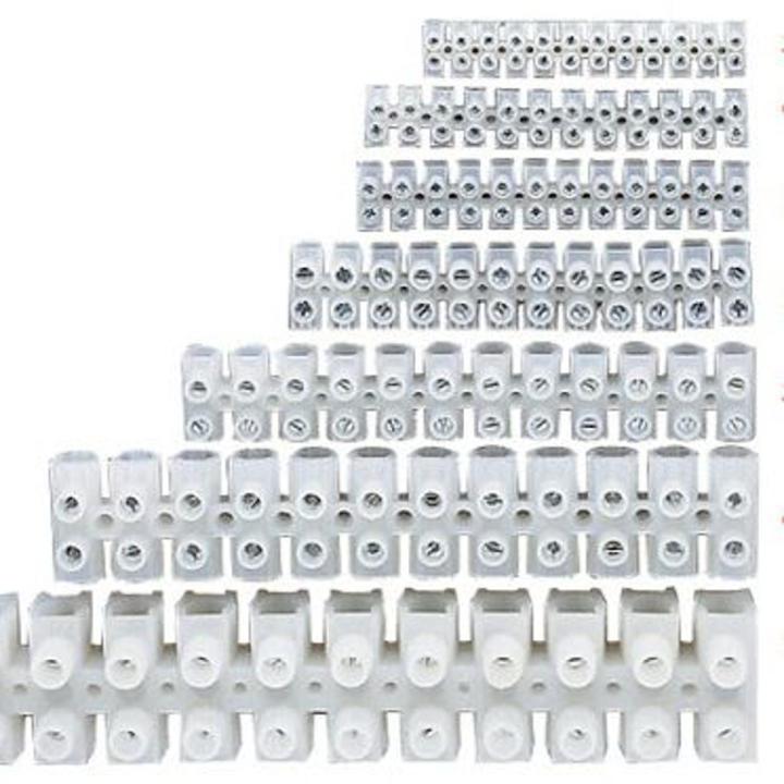 Set of 12 Connector Strip 60 Amp – Heavy Duty Terminal Block for Wire Connection | Electric Connector Bar for Industrial & Home Wiring | Durable 12-Way Connection Strip