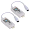 2X RGB Led Light Strip Voice Control Work with Alexa & Google Home, WIFI Wireless Smart Controller. 