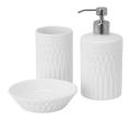 IKEA GAVIKEN 3-piece Bathroom Sets (Soap Dispenser, Toothbrush Holder & Soap Dish) (White. 