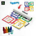 Ludo Game - 24''x24'' Ft Board | Printed on Flex | Large & Foldable | with Gotte Set | Designed for Kids Who Love Cartoon Characters like Tom & Jerry, Doraemon, and Mickey Mouse | Classic Family Game. 