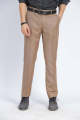 FOCUS | TEXTURED LIGHT BROWN DRESS PANT FOR MEN. 