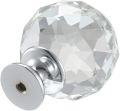 30mm Diamond Crystal Glass Drawer Knobs for Kitchen Cabinet Cupboard,1/6/8/10/20Pcs,High-gloss, Pack Of 2, 4,10 And 20. 