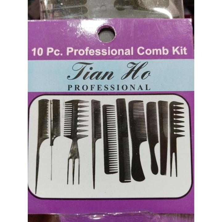 Tian Ho - Tail Comb Set 10 Pcs/Comb Kit