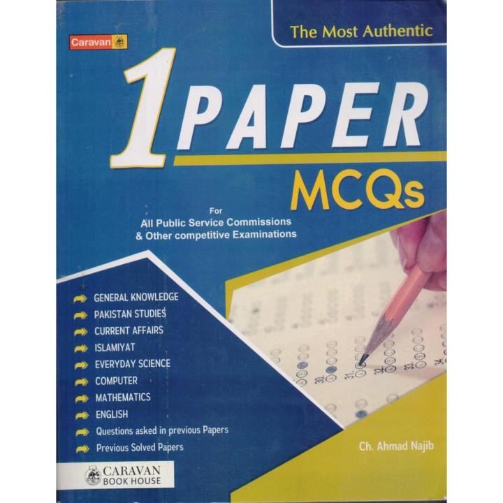 Caravan Paper Program Caravan 1 Paper MCQs for All PSC & Competitive Exams by Ch.Ahmad | Daraz.pk