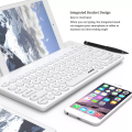 Ajazz Wireless Bluetooth Keyboard - 2.4GHz Wireless Keyboard - Compact Keyboard - 79-Key - Bluetooth Keyboard for Mac/Windows/Android/IOS - Wireless Bluetooth - Slim & Sleek - Wireless Keyboard - Smartphone Holder - 320i Bluetooth Keyboard. 