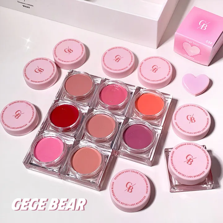 Gege Coloring Gege bear soft color slightly tipsy plain blush balm Korean whitening ...