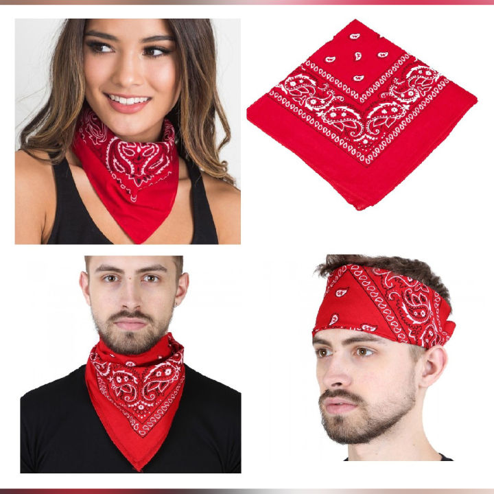 Ethnic Unisex Bandana Scarf Head Wrap Scarf For Boys - Paisley Printed Cotton Bandana For Both Boys & Girls