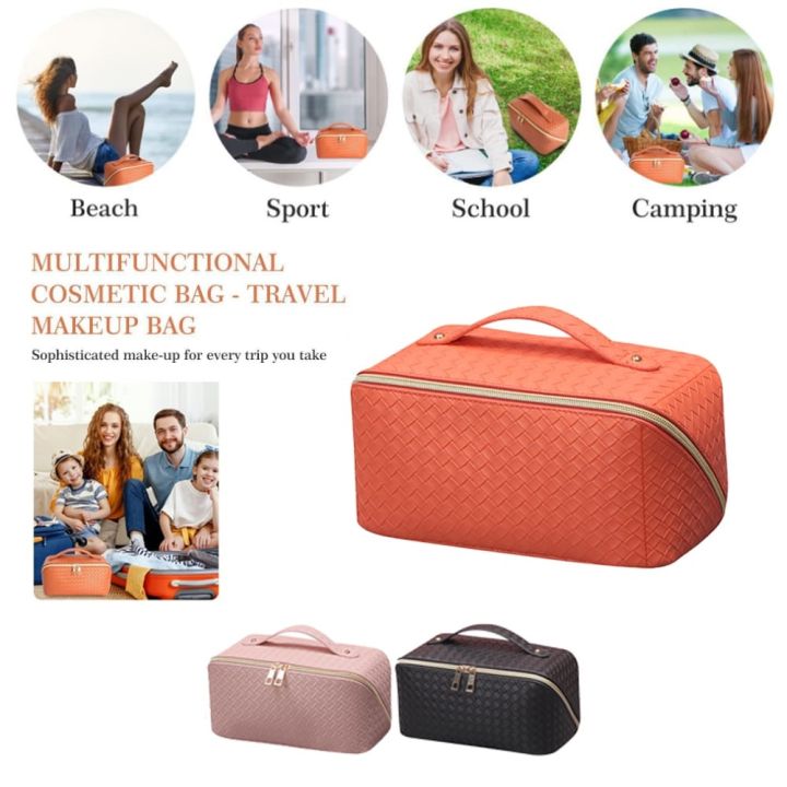 Multifunctional%20Portable%20Large%20Capacity%20Travel%20Cosmetic%20Bag%20with%20Handle%20Makeup%20Organizer%20Bag%20Storage%20Makeup%20Bag%20Waterproof%20PU%20Leather%20Travel%20Toiletry%20Bag%20for%20Women%20-%20Image%202