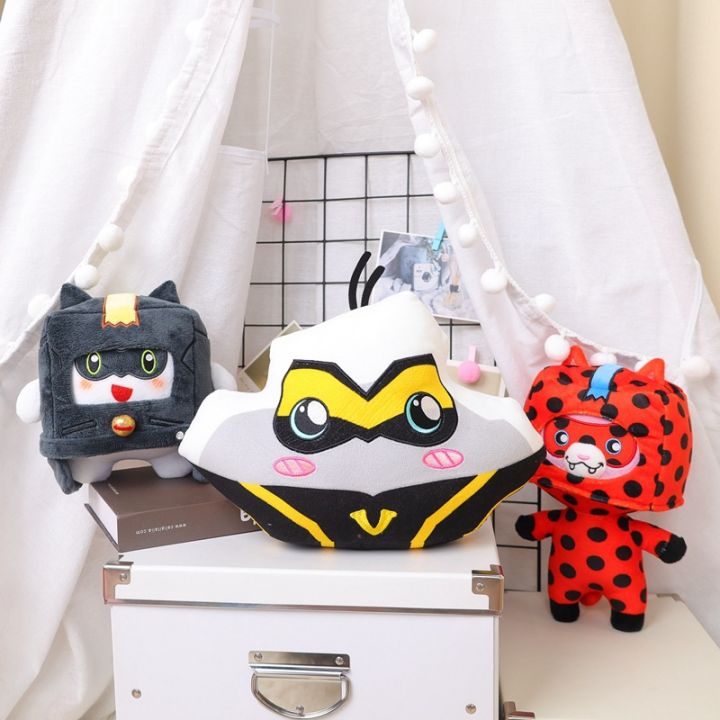 Cross-Border Magic Ladybug Paper Box Villain Joint Name Black Cat Box Plush Toy Cute Ladybug Fox Doll