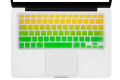 HRH Gradient Rainbow Big Font Silicone English Keyboard Cover Keypad Skin Protector For Macbook Pro Retina 13 15 17 Before 2016. 