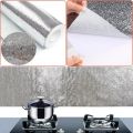 self-adhesive aluminium foil sticker for kitchen cabinet wallpaper oil proof waterproof wall protector with heat resistant ,Stove Cabinet Stickers ,kitchen backsplash wall tile sticker , aluminium sheet Wallpaper. 