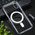 Apple iPhone X/XS XS Max and XR Magnetic MagSafe Compatible Protective Clear TPU Transparent Case. 