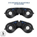 Telescope HD Vision Shock-Proof Binoculars for Kids Bird Watching Educational Learning Hiking High Power Telescope Binoculars Toy With Belt Creative Toys Best Perfect For Birthday Gifts - Size Approx. 6 Inch - Black. 