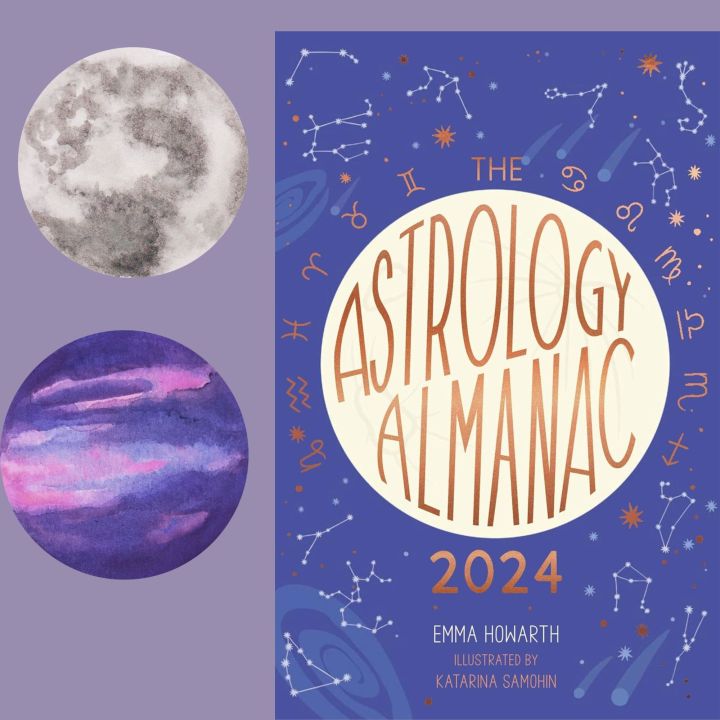 Financial Astrology Book  The Astrology Almanac 2024: Your holistic annual guide to the planets and stars By Emma Howarth (online Urdubazar)