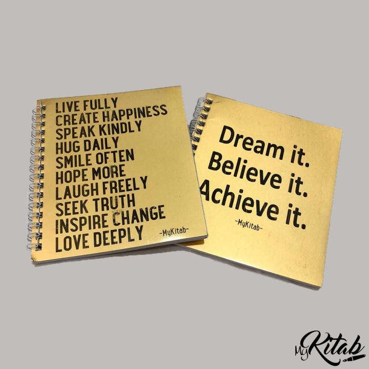 MyKitab - Handy Pads Spiro 5 x 6 - 2 Piece - GOLDEN | Daraz.pk