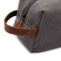 Men's Makeup Bag  Men Travel Toiletry Bag Canvas Leather Makeup Organizer Shaving Storage Pouch Cosmetic Bag Black. 