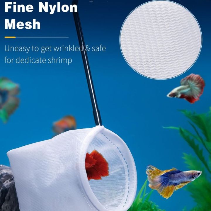 New Extendable Tiny Fish Tank Net Soft Fine Net Mesh Aquarium Shrimp ...