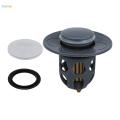 Bathroom Sink Stopper,Universal Basin Up Bathroom Drain Stopper , for 1.1~1.5 in Standard Drain Holes ,Anti Clogging Bathroom Sink Drain Strainer. 