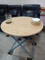 Folding Table Dining Table and Study Table Wooden Top metal Frame. 
