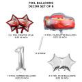 Lightning Mc queen Car Foil Balloons With 32 Inch Number Set Collection,   Disney Pixcar Cars Movie Characters Chrome Metallic Balloon, Birthday Party Decoration, Pre School Class,, Decor Celebration, Baby Shower, Party Supplies For Kids, Boys : QXz5j7G2. 