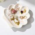 Shell Jewelry Dish Ceramic Trinket Dish Jewelry Plate Holder Small Key Bowl for Earrings Bracelets. 