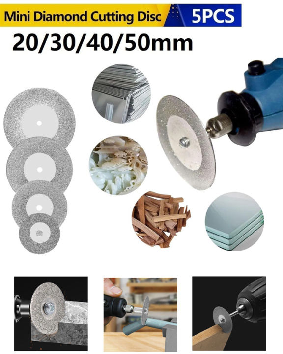 5PCS Mini Diamond Cutting Disc Set for Rotary & Dremel Tools | Daraz.pk