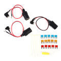 1set 30cm Car Cigarette Lighter 12V Socket Fuse Tap Holder with Fuse 5A/10A/15A Tetuo. 