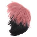 Aniem Jujutsu KaisenYuji Itadori Smoky Pink Cosplay Wig Braided Synthetic Hair. 