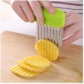 Potato Cutter Stainless Steel Potato Wavy Knife French Fry Chip Cutter Kitchen Vegetable Slicer Cutting Tools Kitchen. 
