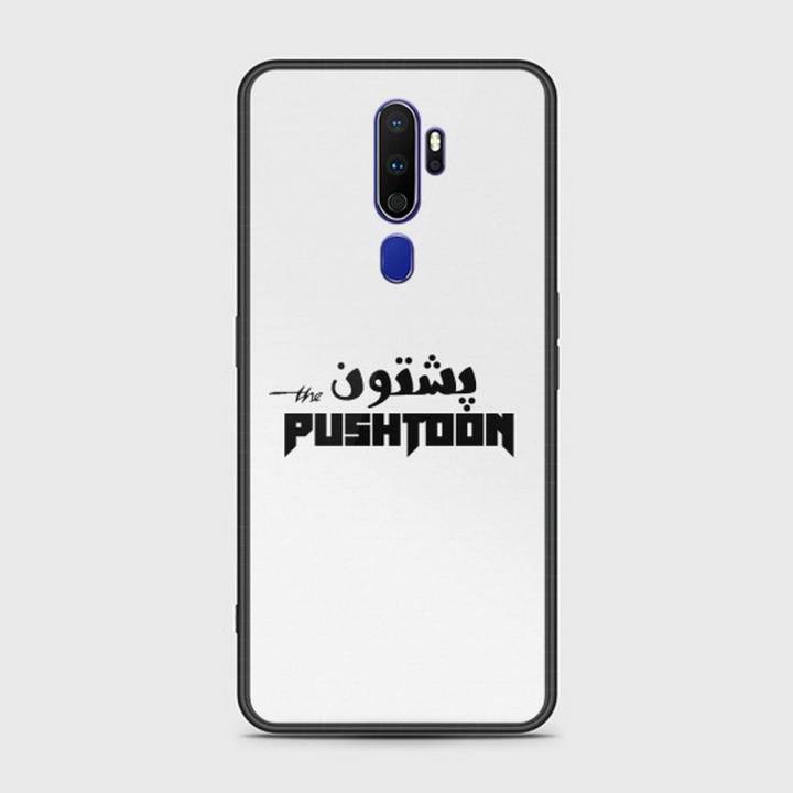 Oppo A9 2020 Cover - SkinLee HQ Infinity Glass Case (Soft) - Caste Name Pushtoon Customized Cover - SKINLEE-679-1-585-382