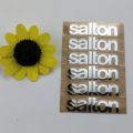 custom 3D silver transfer sticker gold foil metal logo personalized DTF UV print crystal label waterproof decal brand relief. 