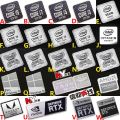 10th Generation Ten Core i9 i7 i5 i3 cpu Metal Sticker Laptop Label Desktop Sticker. 