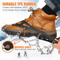 MATCC Ice Crampons with 19 Anti-Slip Stainless Grippers for Walking & Hiking & Mountain - MEDIUM SIZE. 