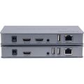 4K 120M HDMI KVM Extender Transmitter Receiver Over Cat5/5e/Cat6 Rj45 Ethernet Cable Support USB Mouse Keyboard Touch Screen. 