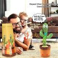 Emoin Dancing Cactus Baby Toys 6 to 12 Months, Talking Cactus Toys Repeats What You Say Baby Boy Toys, Dancing Cactus Mimicking Toy with LED English Sing Talking 15 Second Voice Recorder Musical Toys for Children Playing Birthday Gift and Home Decoration. 