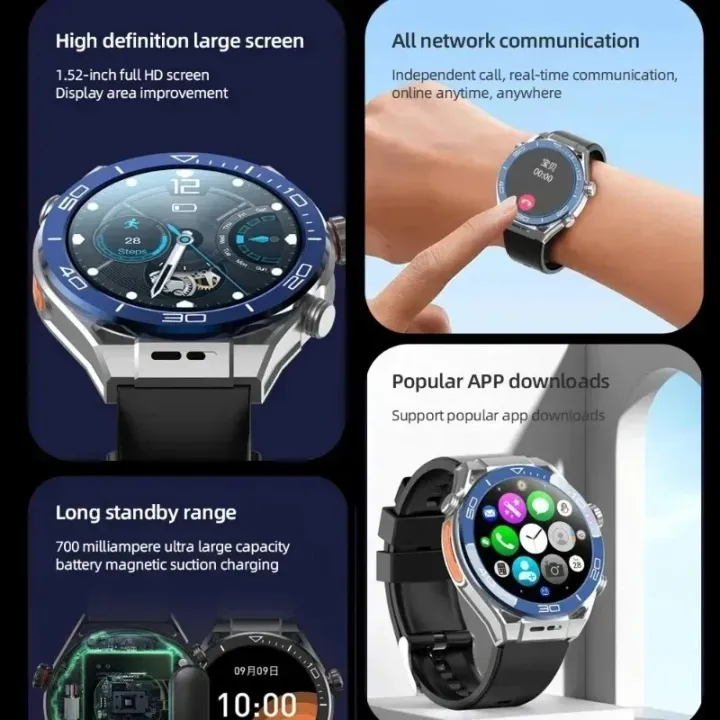 5G%20Ultimate%20ANDROID%20Smartwatch%20Men%20GPS%20HD%20Camera%20SIM%20Talk%204+64G%20Heart%20Rate%20Health%20Monitoring%20Sports%20Fitness%20Smart%20Watch%20-%20Image%202