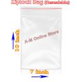 Bundle of 25 pcs (7x10) Ziplock/Slider Pouches, Freezer Bags For Storage, RE-USABLE Zipper Bags, For Food Storage, Frozen Items, Meat , Chicken, Fruits Plastic Zip lock bags Large Size air tight bags. 