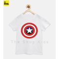 The Shop - Super Hero Kids TShirt, Captain America T-Shirt For Boys & Girls Kids, 1 Year To 14 Years - SH1-MCA. 