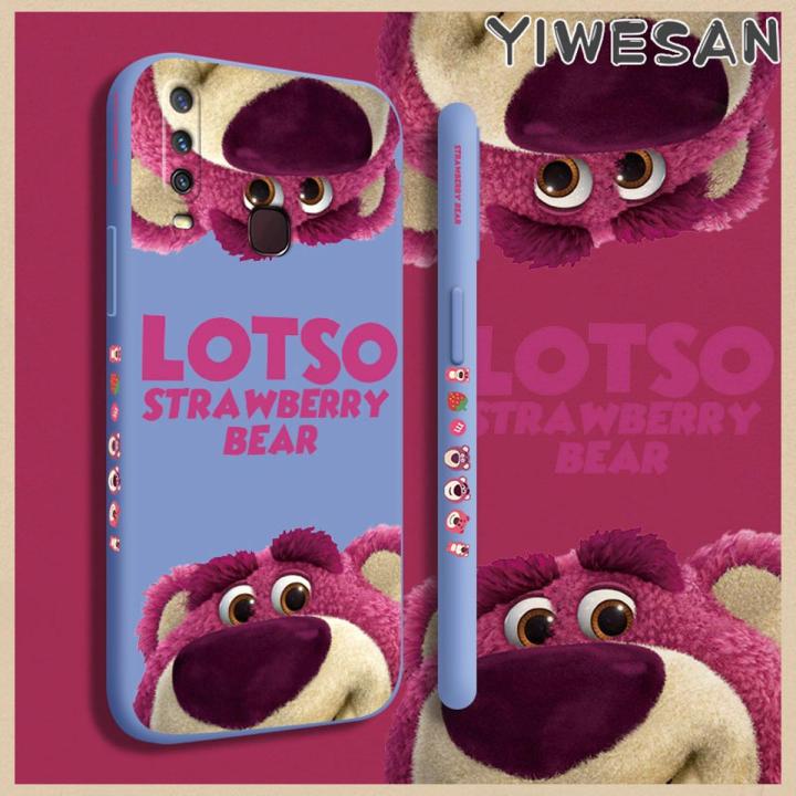 YIWESAN Case For vivo Y12 Case With Fashion Cartoon Lucky Lotso Bear New Design Shockproof Phone Casing Full Back Cover Camera Side Edge Soft Silicone Pattern Case Protection Cases Back Softcase