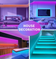KSIPZE Led Strip Lights RGB Music Sync Color Changing,Bluetooth Led Lights with Smart App Control Remote,Led Lights for Bedroom Room Lighting Flexible Home Décor uk import a826. 