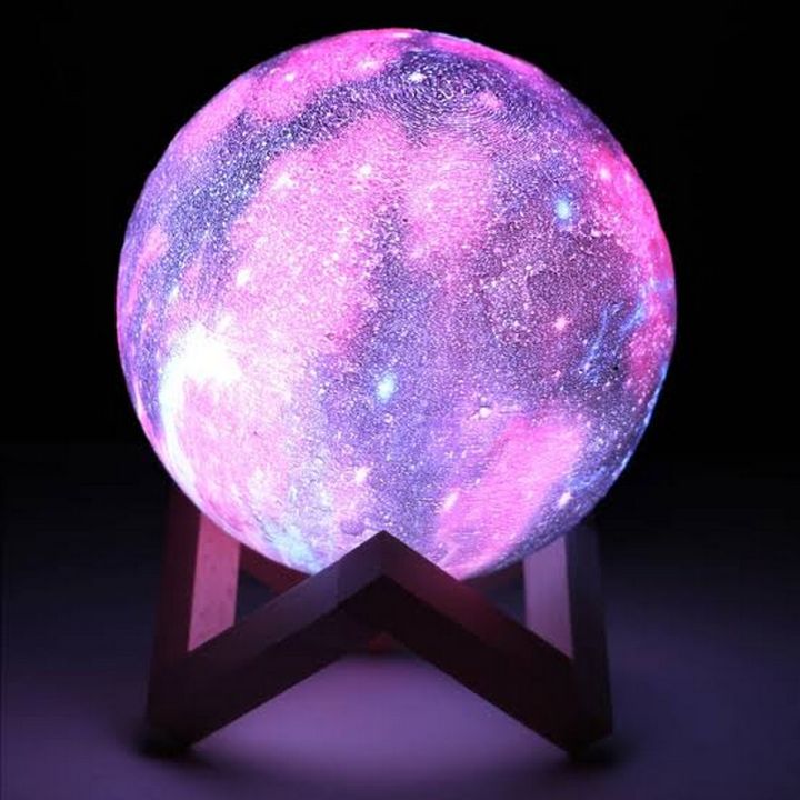 Earth Lamp, 16 Colors LED 3D Print Earth Light with Stand & Remote&Touch Control and USB Rechargeable, Earth Light Lamps