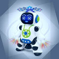 3d dancing robot-Fun Blast Dancing Robot With Music, Robot For Kids With 3D Flashing Lights, 360 Degree Rotation Toy Robot For Kids - Plastic. 