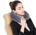 Neck Support Pillow for Travel and Office | U shaped Nck Pillow Comfortable Filled with Full of Cotton (Random colors) For Girls and Boys. 