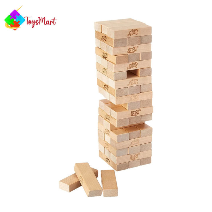 Classic Jenga By The Toys Mart 48 Blocks Wooden Stacking Tower