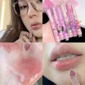 CAPPUVINI 6 Colors Jelly Lipstick Pen Love Mirror Watergloss Lip Gloss Moisturizing Lip Plumper Long-lasting Waterproof Cosmetics. 