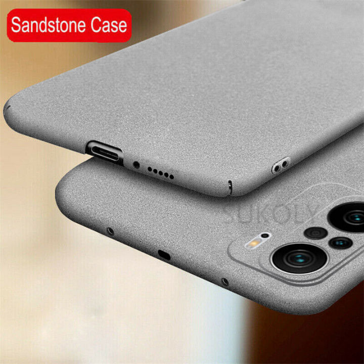 Slim Sandstone Matte Case For Xiaomi Redmi Note 10 11 Pro 5G 10s 11s Mi 11T 13T Poco X3 Pro Shockproof Hard Cover